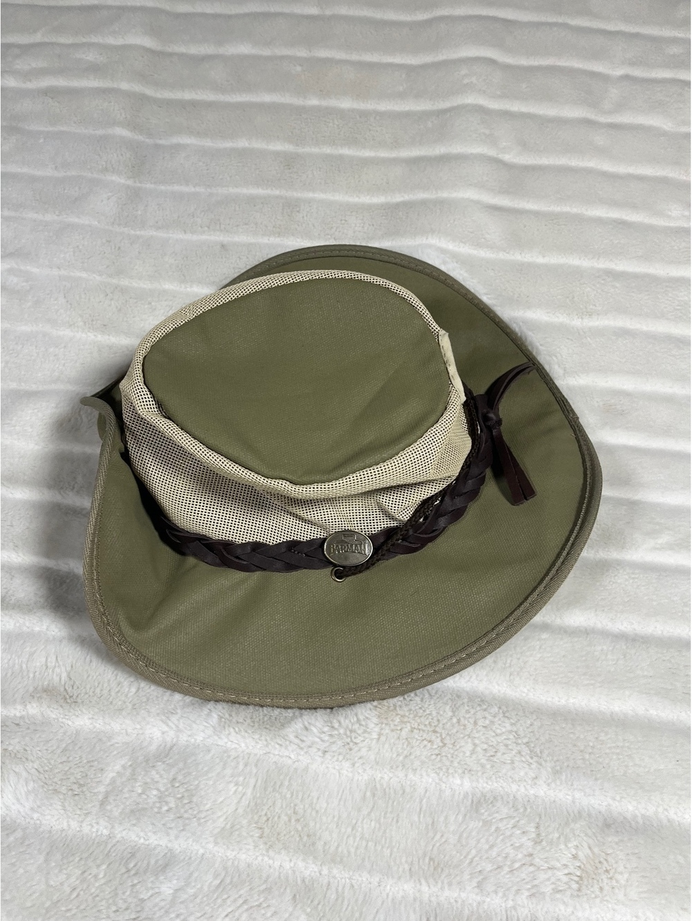 Barmah L Canvas Drover 1057 Sun Fishing Camping Airflow Ventilated Hat